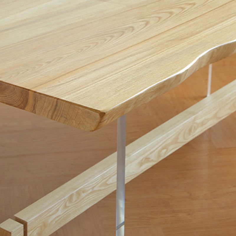 Specialty Dining Table Modern Brown in Solid Wood Table for Kitchen