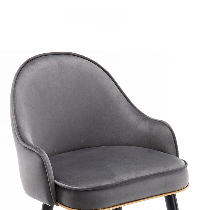 Taburete de bar con acabado mate y respaldo bajo, taburete tapizado Glam armado con reposapiés