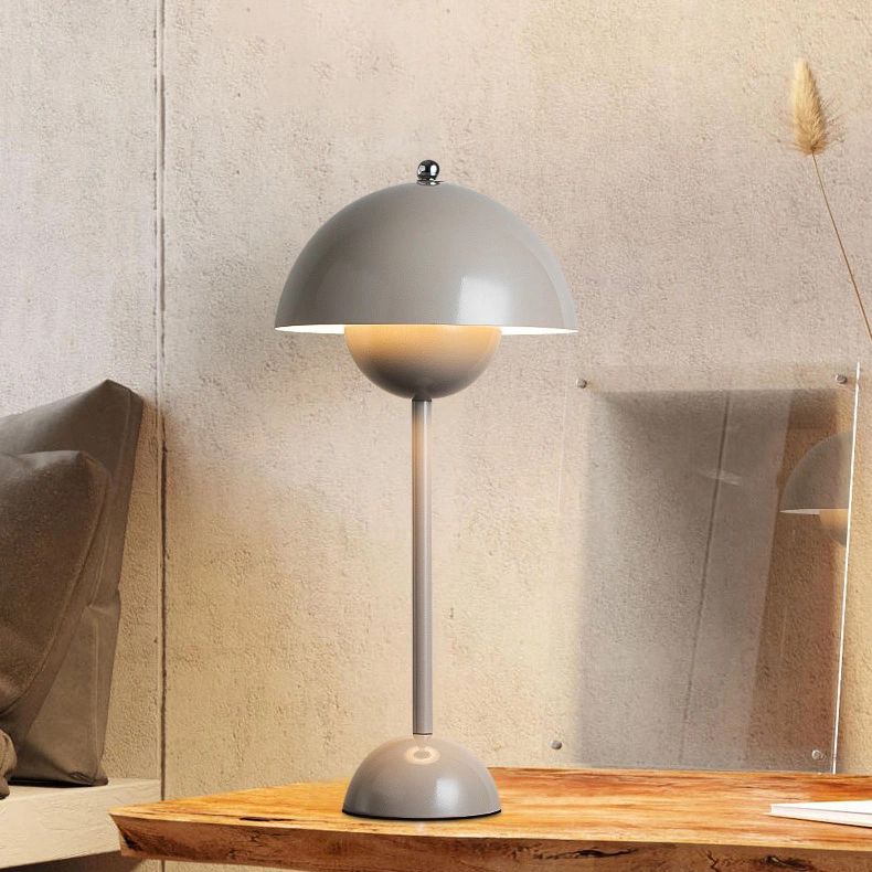 Dome Shape Table Lamp Modern Style Metal Single Light Table Light
