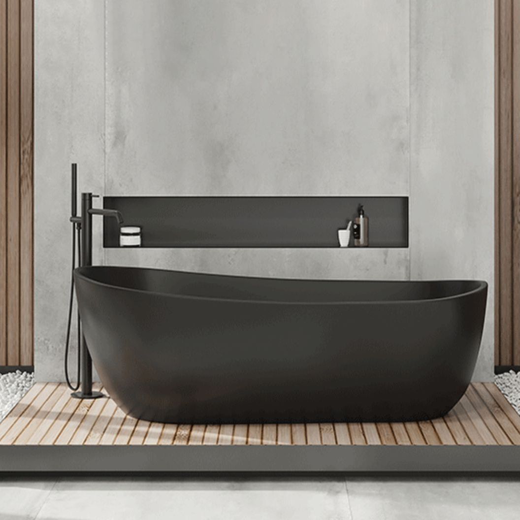 Antique Finish Soaking Modern Bathtub Stand Alone Oval Bath Tub