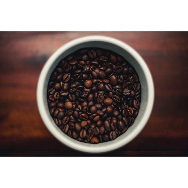 Coffee Beans Wall Mural for Coffee Shop Decor Stain Resistant, Custom Size Available