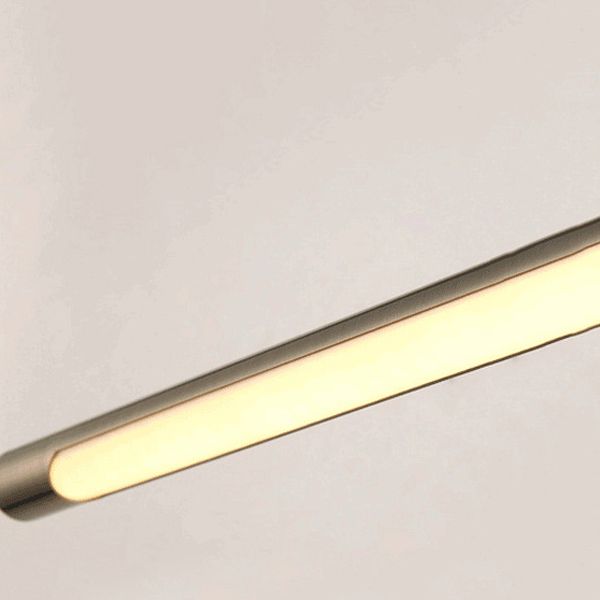 Metal lineare a forma di parete sconce moderno stile singolo specchio a parete luce montata