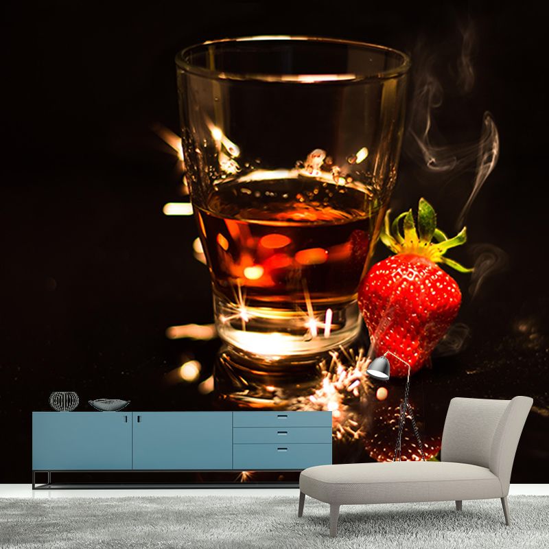 Customized Drunken Liquor Mural Wall Decor Eco-friendly Wallpaper for Bar