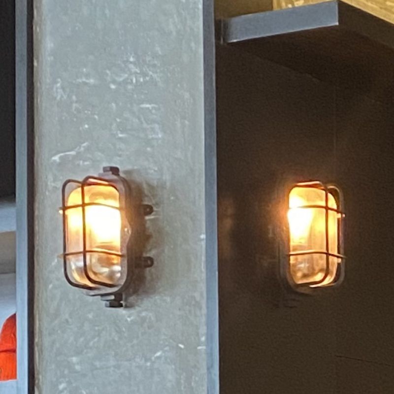 Schattiertes Restaurant Wandleuchte leichte Vintage Style Glass Metallic Wandbeleuchtung