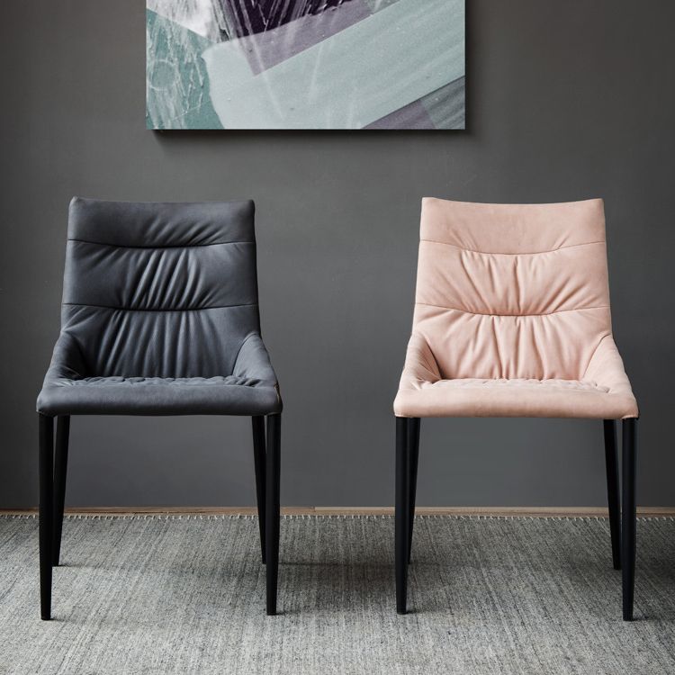 Home Dining Room Arm Chair Black Legs Upholstered Dining Chair