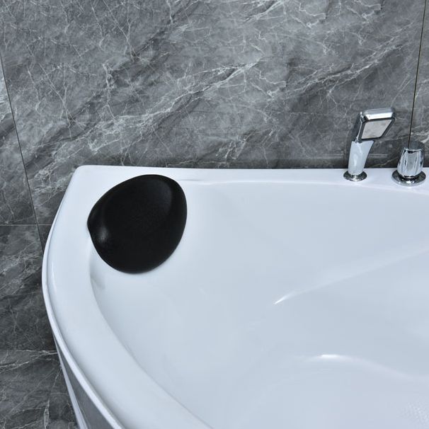 Corner Soaking Acrylic Bathtub Antique Finish Back to Wall Bath Tub