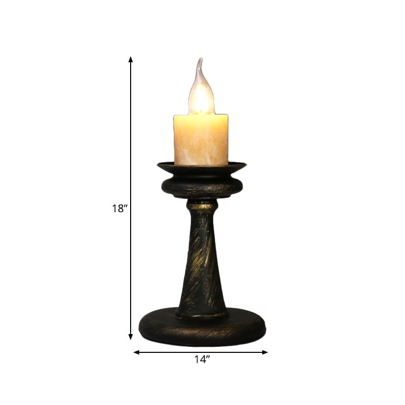1 Light Desk Light Warehouse Style Candabra Marble Table Éclairage en laiton / bronze avec base de colonne en métal