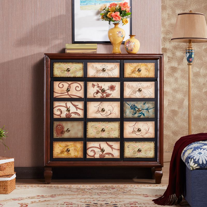 15.6-inch W Traditional Storage Chest Solid Wood Storage Chest Dresser