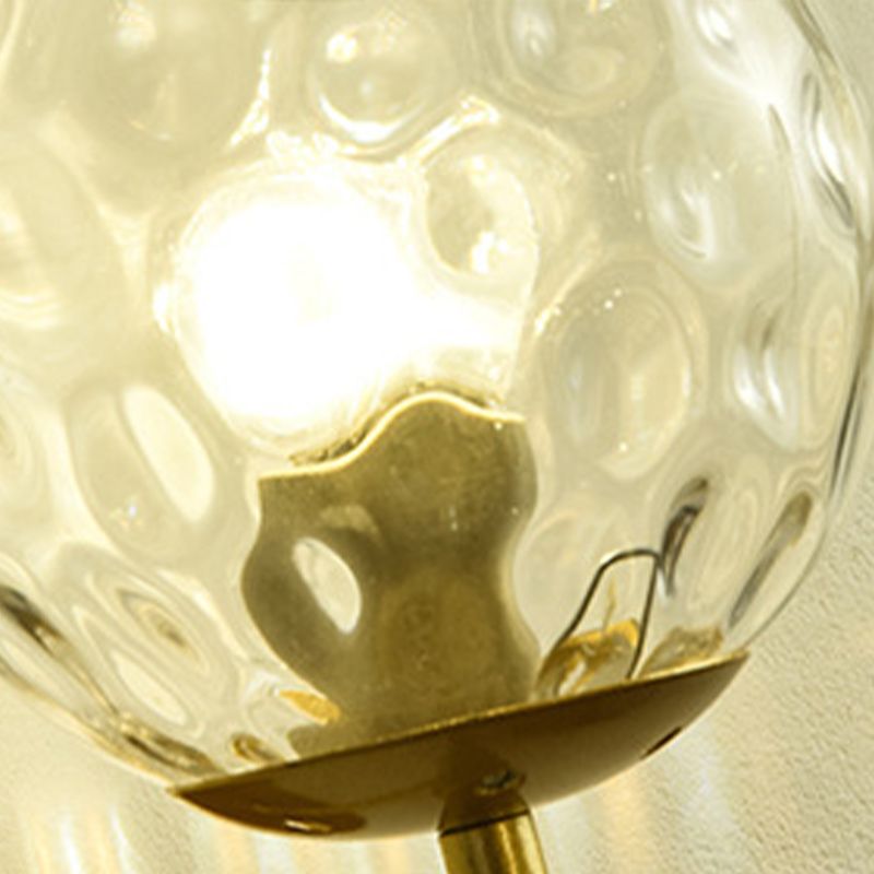 Modern Style Ball Wall Sconce Glass 1 Light Sconces for Bedroom