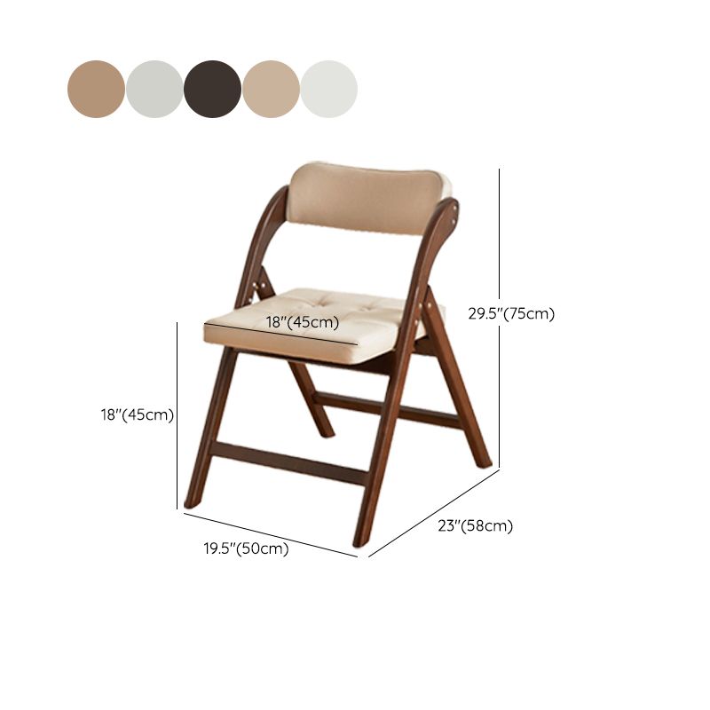 Solid Wood Dining Chair Modern Style Folding Chair for Dining Room