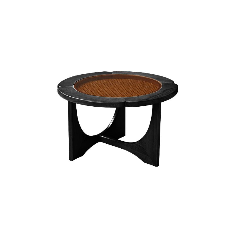 Glass Top Coffee or End Table Black Cross Legs Coffee Cocktail Table