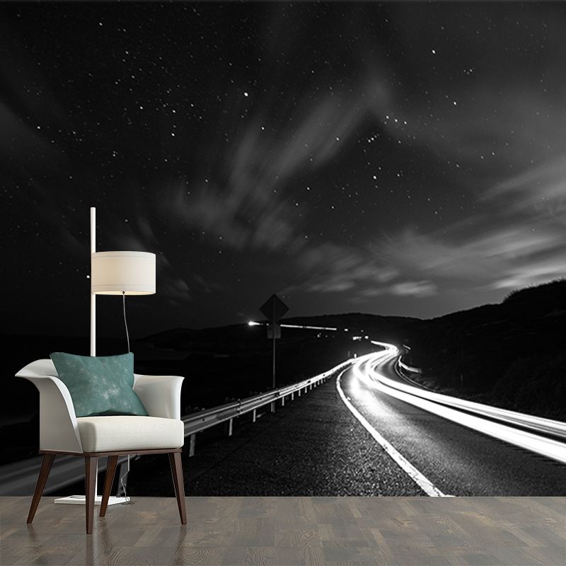 Highway Photography Mural Wallpaper Environment Friendly Living Room Wall Mural