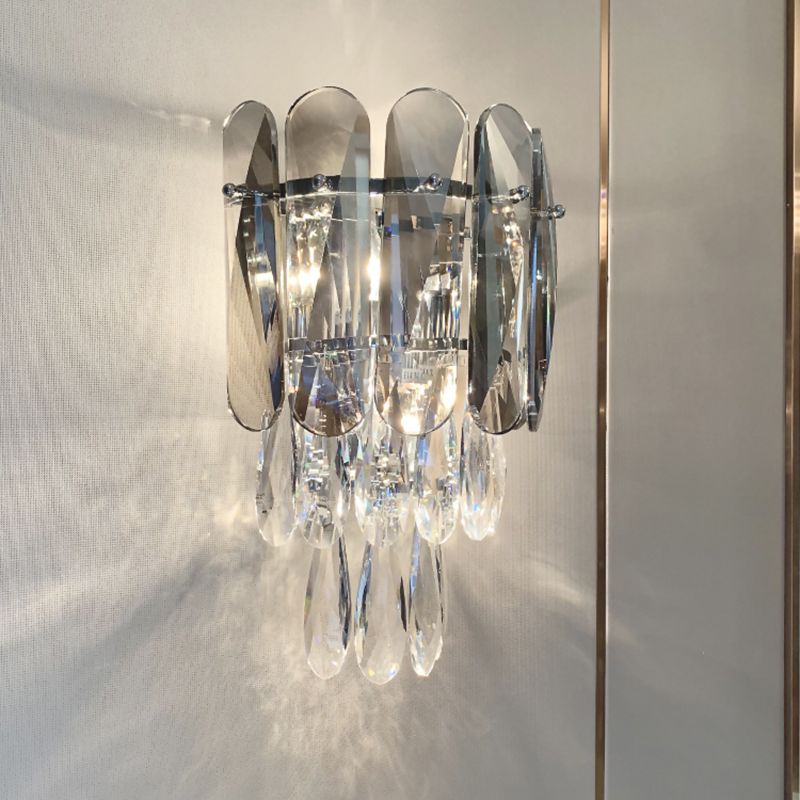 Lampada da parete in metallo elettroplato in stile moderno in stile di lusso sconde murale per spazi interni