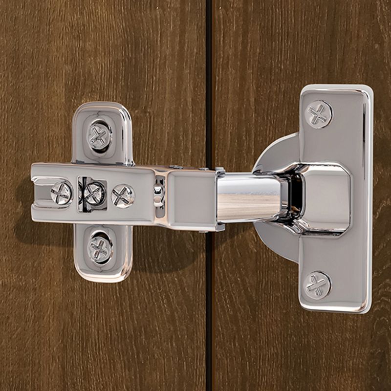 Contemporary Style Dining Server Brown Engineered Wood Server with Doors