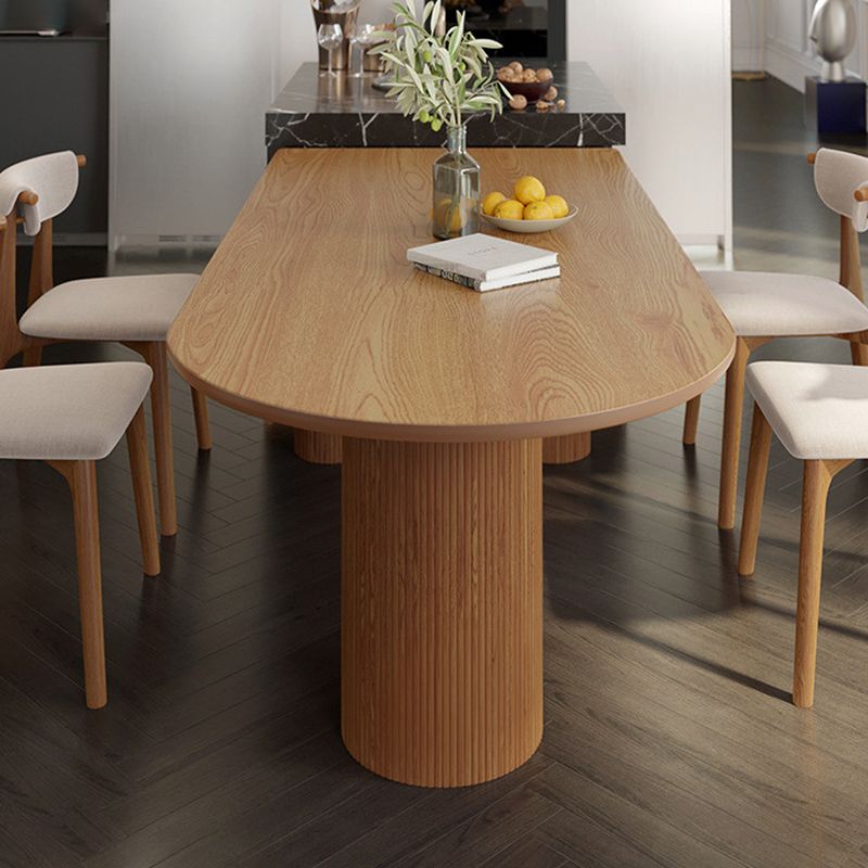 Simple Rectangle Dinner Table Dining Room Solid Wood Dining Table