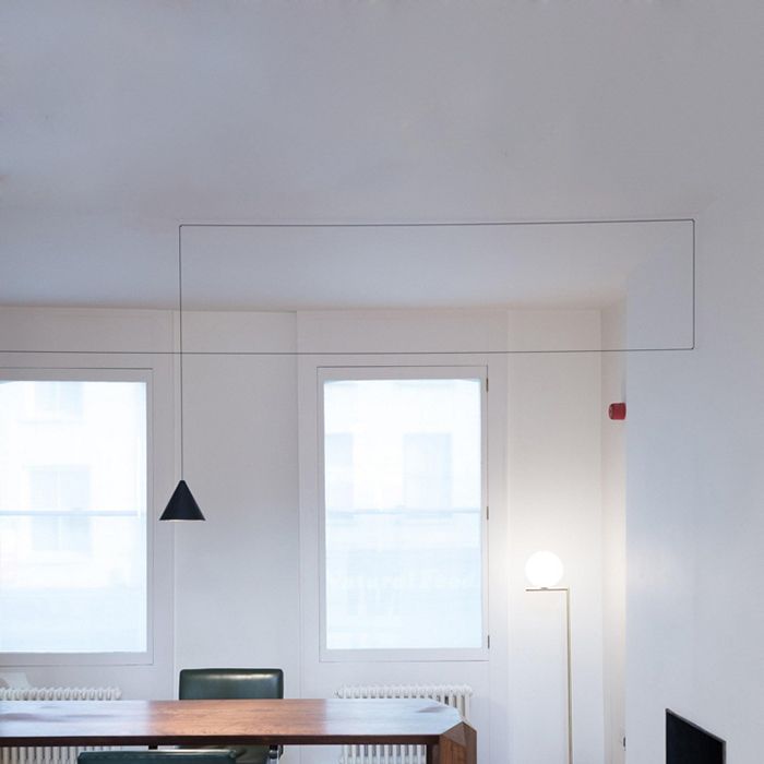 Schwarzkegel hängende Deckenleuchte zeitgenössisches Metall 1 Leichtes Suspension Anhänger Licht für Esszimmer mit verstellbarer Kabel