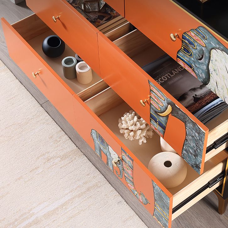 Horizontal Glam Double Chest Soft-Close Drawers Storage Chest