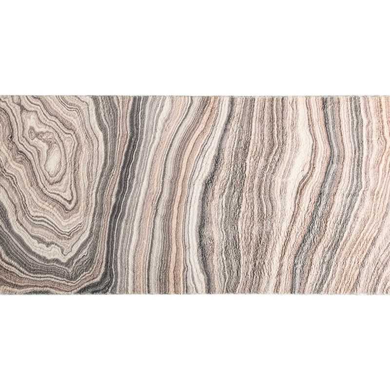 Modernism Swirl Stripe Pattern Rug Grey Polyester Rug Non-Slip Pet Friendly Washable Area Rug for Bedroom