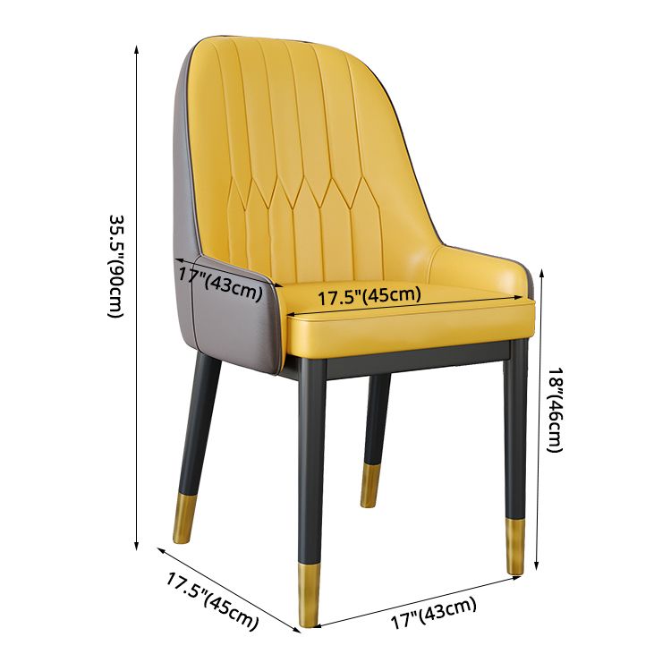 Silla de comedor de estilo escandinavo de metal Parsons Silla auxiliar de comedor para restaurante
