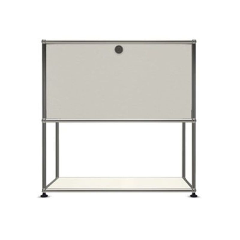 Modern Dining Server Metal Buffet Server with Doors for Living Room