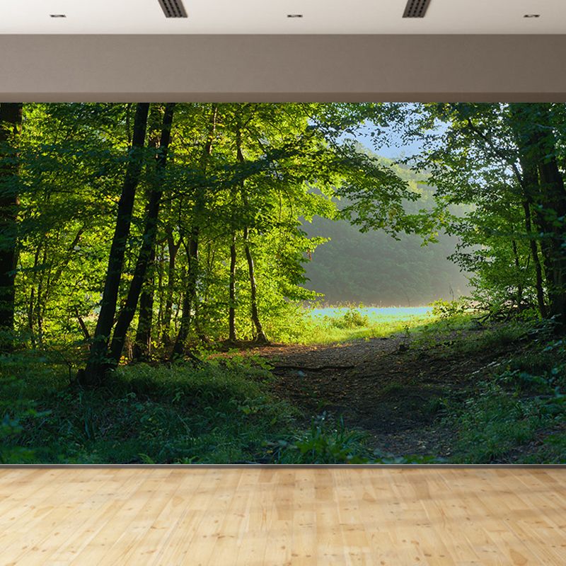 Forest Landscape Mural Water Resistant Wall Decor for Bedroom Reading Room