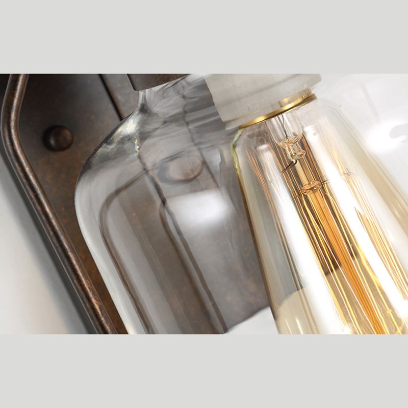 1 Light Metal Wall Light Sconce Industrial Cylindrical Hall And Foyer Wall Mounted Light Fixture