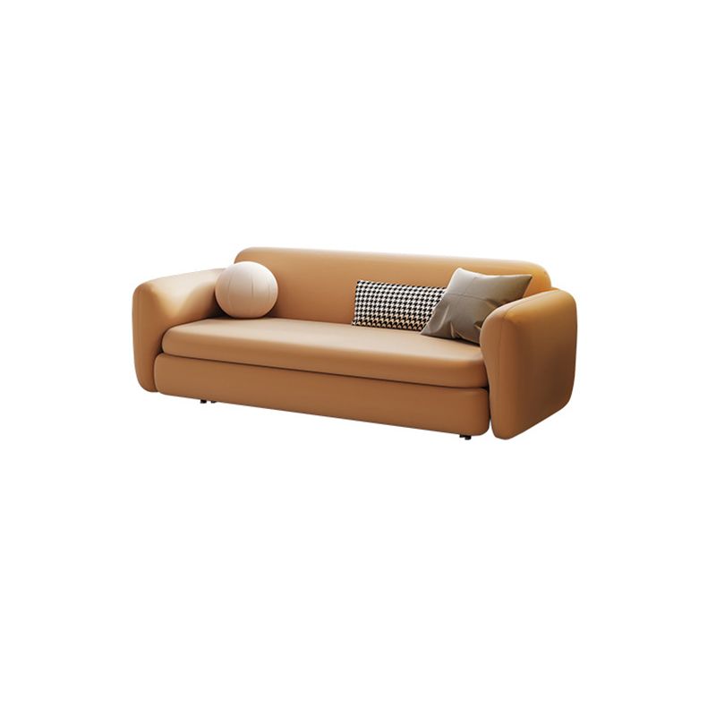 Recessed Arms Futon Sofa Bed Cushion Back Pillow Included Sleeper Sofa