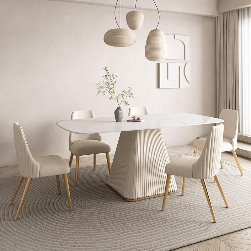 Designer Style Home Dining Room Set 1/4/5 Pieces Sintered Stone Dining Table Set
