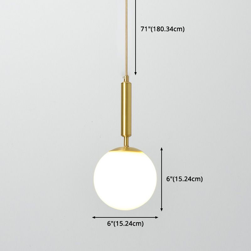 Globale hängende Leuchten modernes Glas 1 Lichtheizlicht Lichter