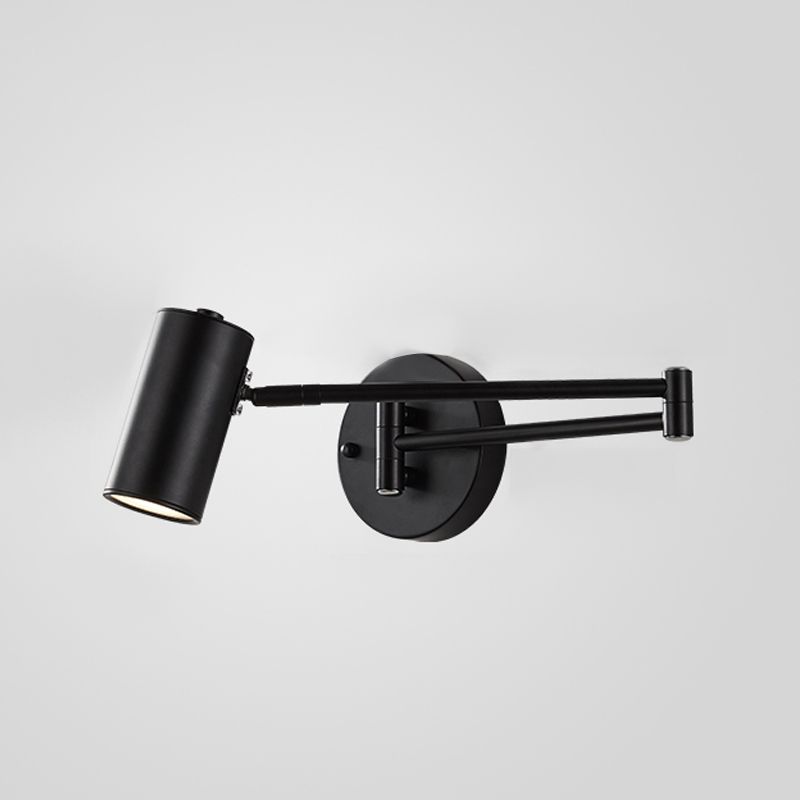 Modern Creative Single Wall Lamp Electroplate Iron Extendable Wall Light for Interior Spaces