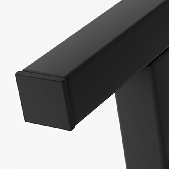 Modern Style Kitchen Rectangle Shape Dining Set Sintered Stone Standard Dining Set in Black