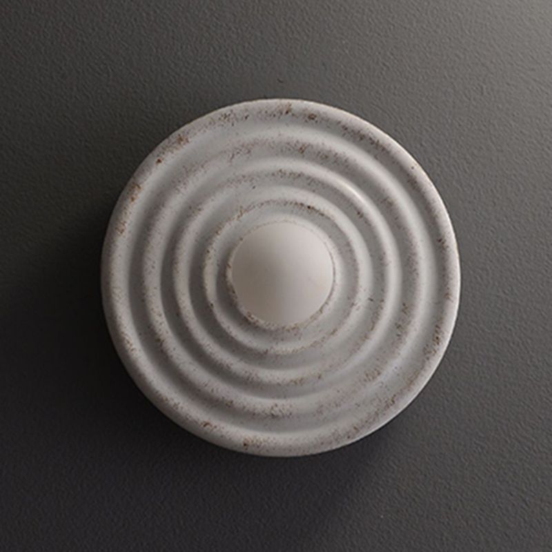 Nordic Style Wall Mount Light Circle Shape Resin Wall Lamp for Living Room