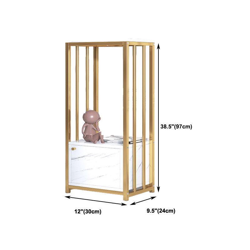Modern Metal Book Shelf Home Open Back Bookcase with Shelves