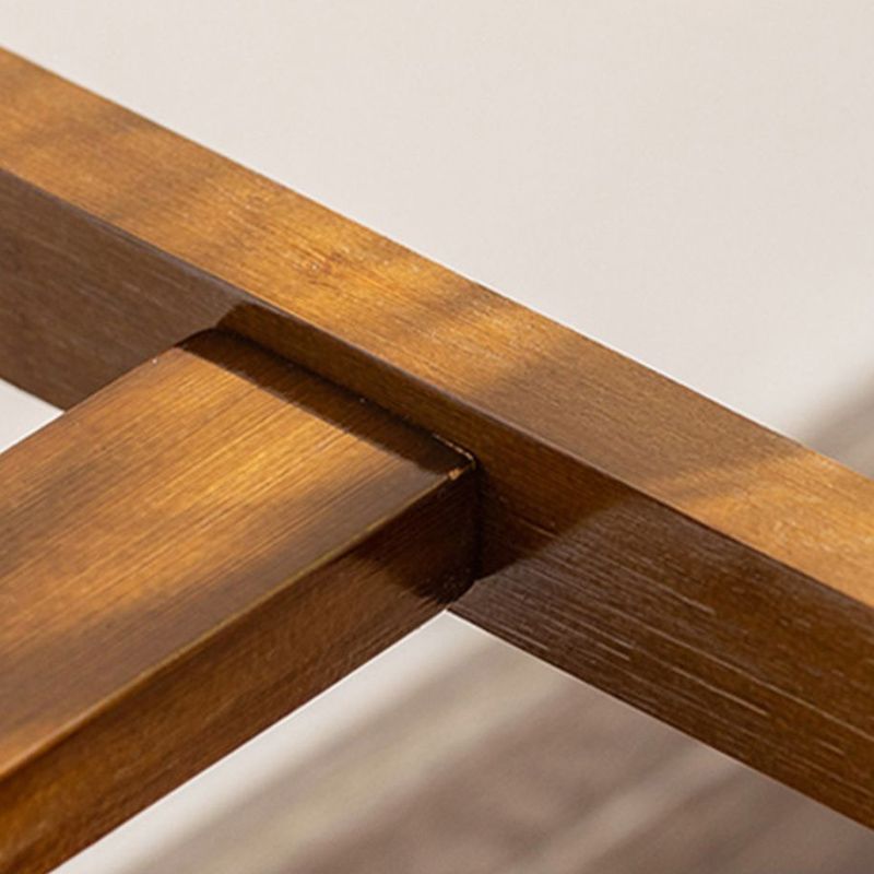 Modern Style Rectangle Bar Table Bamboo Bar Dining Table with Footrest