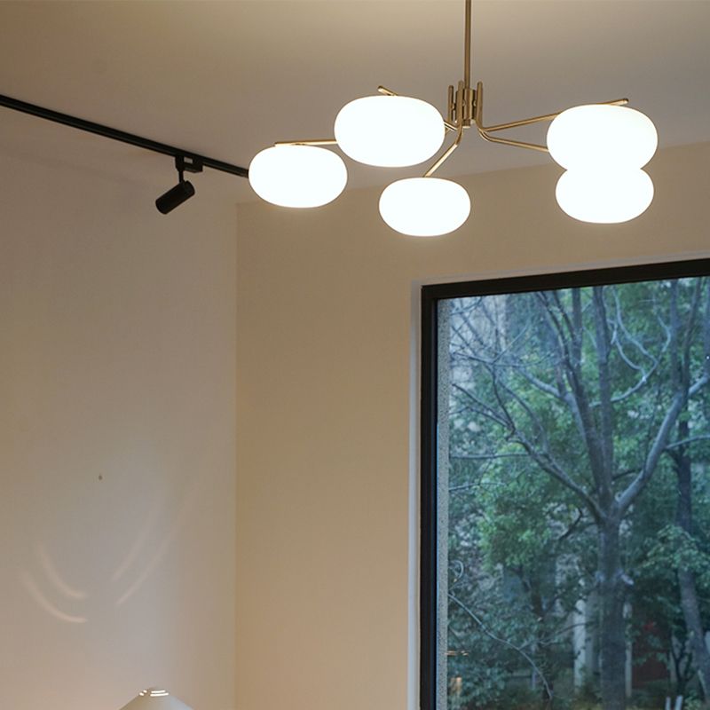 Lámparas de lámparas de lámpara de madera moderna tazón de colgante de suspensión múltiple