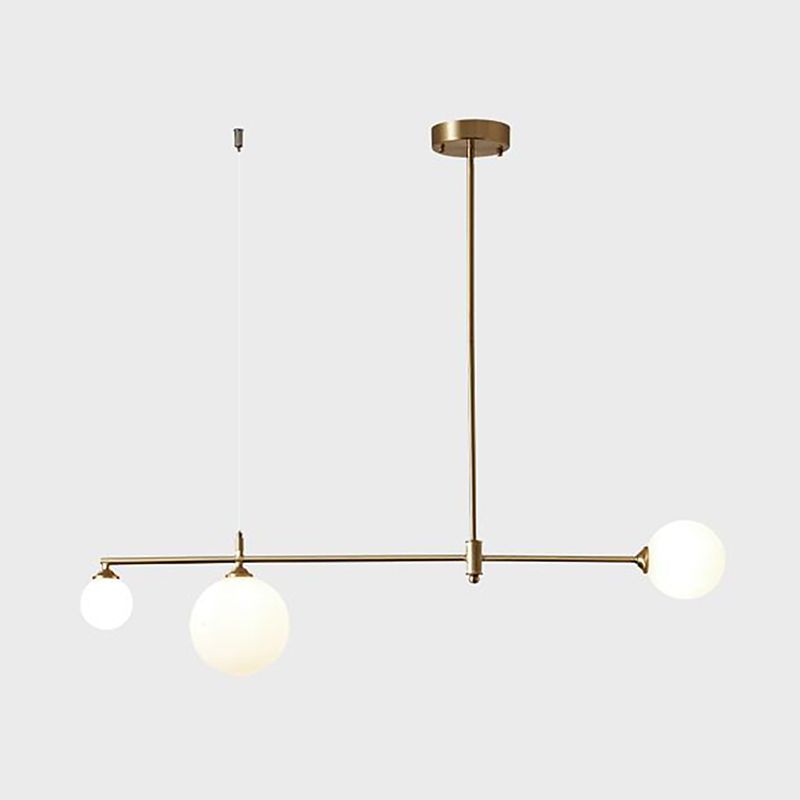 Modern Simple Dining Chandelier Light Round Shade Ceiling Hanging Light for Dining Room