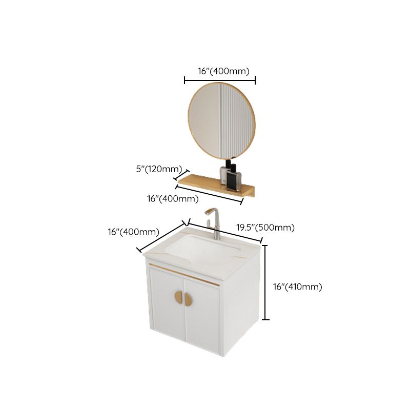 Gorgeous Sink Cabinet Free-standing Standard Space Saver Vanity with Mirror