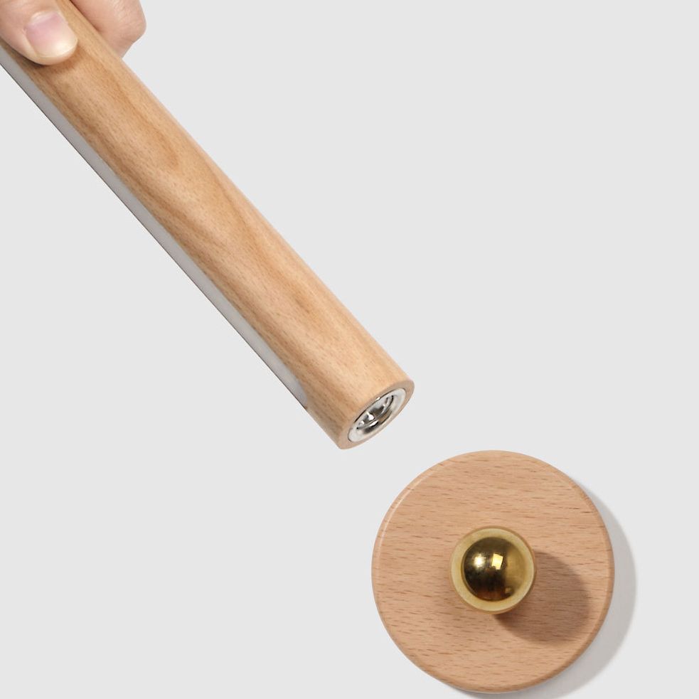 Lámpara de pared LED de dormitorio nórdico ángulo de madera ajustable Luz de madera para la cama