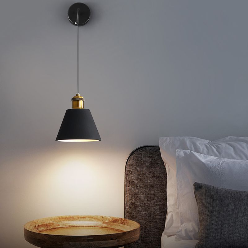 Nordic Style Colorful Wall Light Geometry Shape Adjustable Wall Lamp for Bedroom