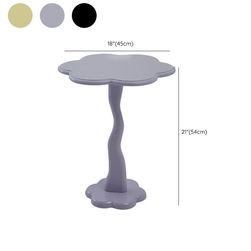 Modern Style Colored Irregular Side Table Wood End Table Set