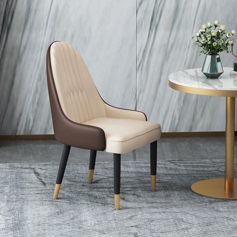 1/2/4/5 PCS Metal Scandinavian Dining Room Ensemble avec table de dinet de table ronde