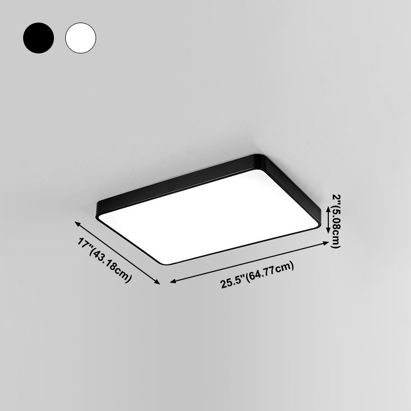 Plafoniera a LED Geometry Apparecchio di illuminazione da incasso con semplicità contemporanea