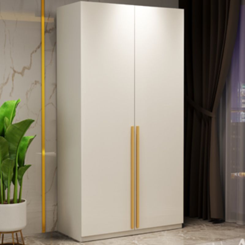 Modern Wardrobe Closet with Garment Rod Wooden Wardrobe Armoire