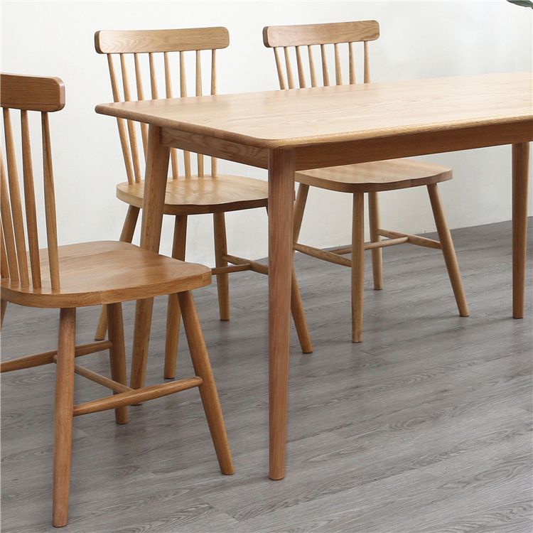 Cucina moderna tavolo da pranzo in legno massiccio di altezza standard con set di sala da pranzo formale