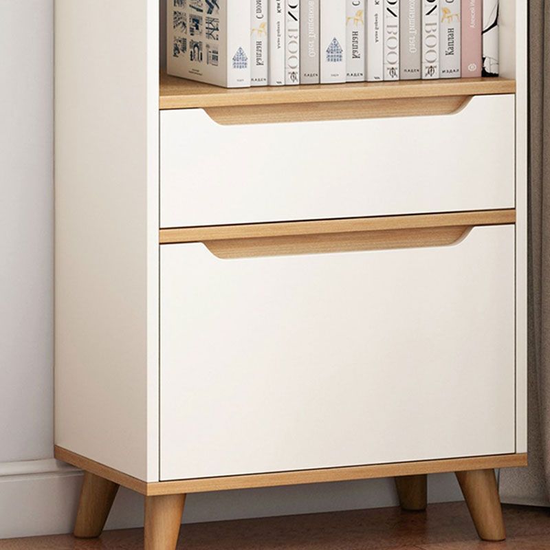 Contemporary Rectangle Standard Chest with Drawer Wood Cutouts