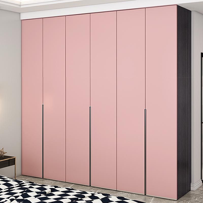 Manufactured Wood White Wardrobe Modern Storage Cabinet for Bedroom