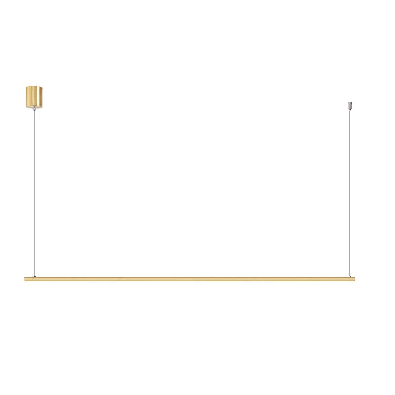 Linear Shape Island Pendant Light Contemporary Style Metal 1 Light Hanging Island Light