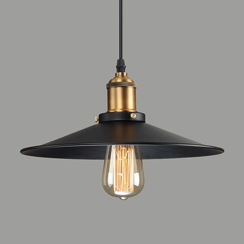 1 leichte ausgestellte hängende Deckenleuchten Industrial Style Metal Anhänger für Bekleidungsgeschäft