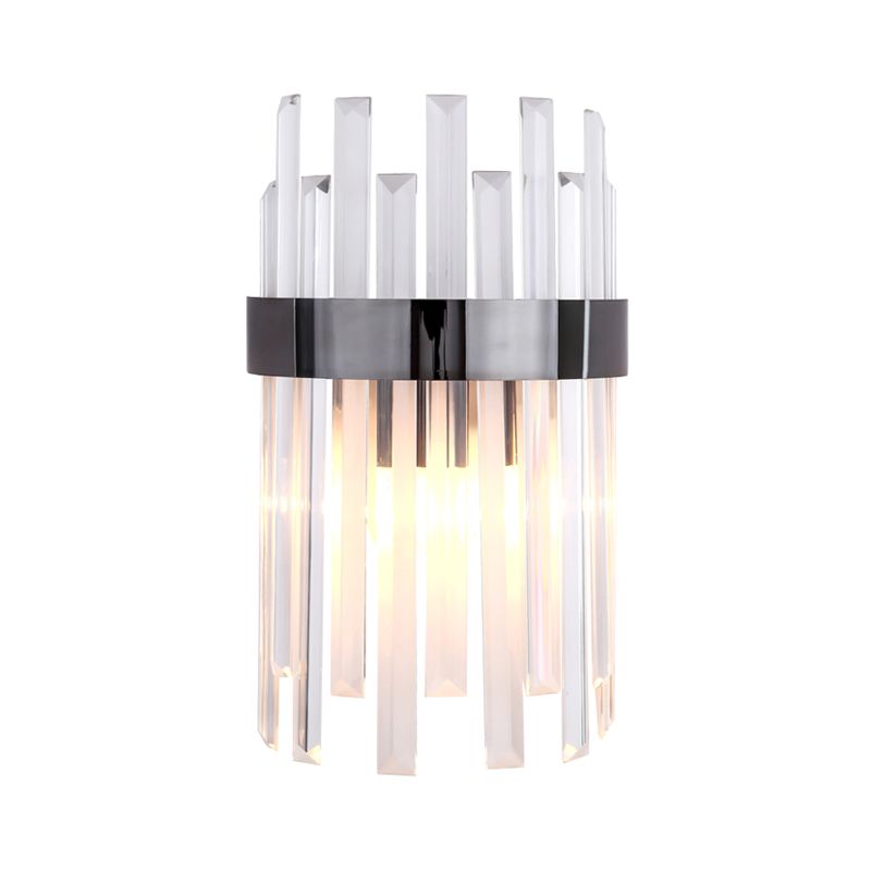 1 hoofdwand SCONCE VERLICHTING MET IJSICLE CRYSTAL CONESTPERTAARSE DININGKAMER MULL LAMP IN ZWART