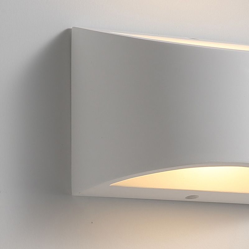 Simplicity Indoor LED Wall Lamp Modern Style Geometric Shaped Aluminum Alloy Sconce Light in White
